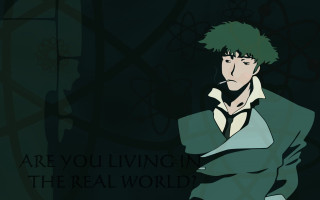 Man green hair green jacket 2 - his mouth free wallpaper