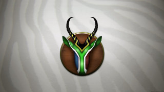 Deer head multicolored pattern face - logo free wallpaper