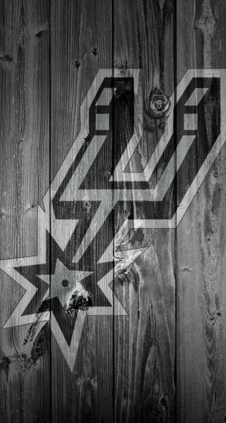 Wooden wall star rose peace - a rose free wallpaper