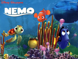 Cartoon character swimming ocean fish - other character free wallpaper