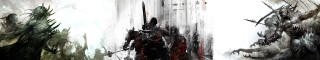 Man suit sword demon background - art greg rutkowski free wallpaper