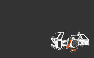 Car drawing steering wheel seat - war free wallpaper