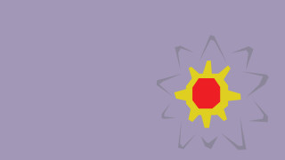 Red yellow object purple background - buckminster fuller free wallpaper