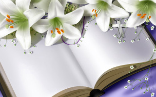 Book flowers purple background border - a purple background free wallpaper