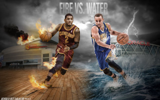 Basketball players water fire background 2 - a basketball player free wallpaper