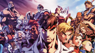 Anime characters group cloudy sky - 2 d game art free wallpaper