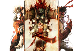 Anime characters group poses expressions 3 - their face and body free wallpaper