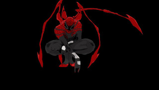 Spiderman black background red accents - a spider man free wallpaper