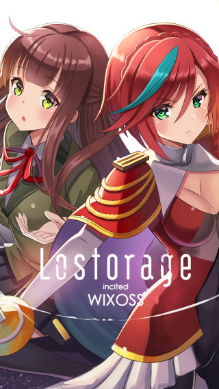 Anime girls long hair green 2 - llustration free wallpaper
