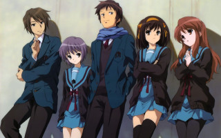 People group arms crossed wall - their back free wallpaper