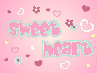 Pink background hearts flowers sweet - heart free wallpaper
