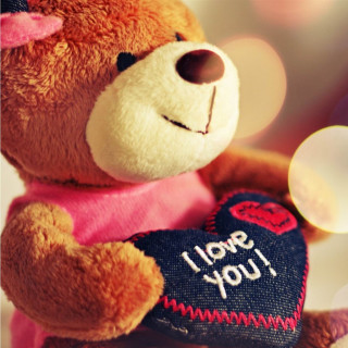 Teddy bear heart tag i - a teddy bear free wallpaper
