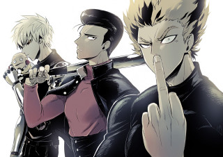 Anime characters fingers mouth pointing - his finger free wallpaper