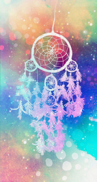 Colorful dream catcher feathers background - beeple free wallpaper