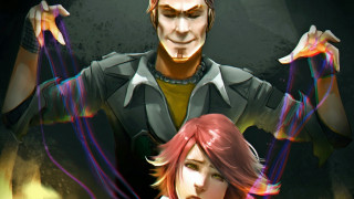 Anime couple dark background neon - bedwyr williams free wallpaper