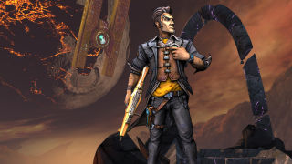 Man sword desert ember sunset - character art free wallpaper