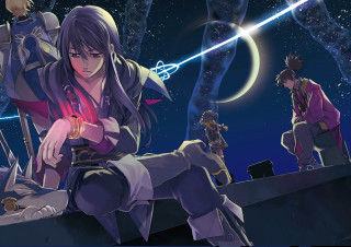 Group roof night sky people - a night sky free wallpaper