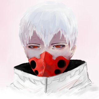 Ladybug red mask black collar - red eye free wallpaper