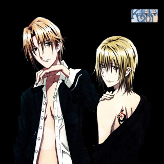 Anime characters posing picture together 3 - a tie free wallpaper