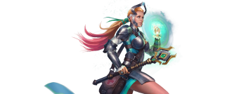 Futuristic woman suit sword shield - a sword and a shield free wallpaper