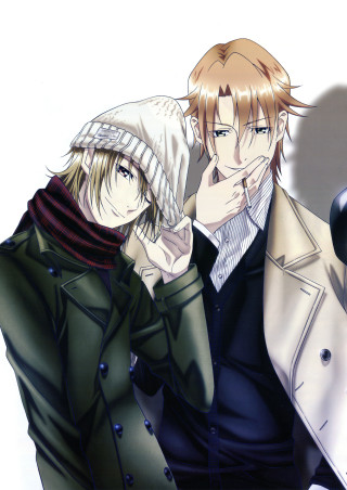 Anime characters posing for picture 4 - a coat free wallpaper