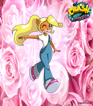 Cartoon character flying pink roses - a cartoon character free wallpaper