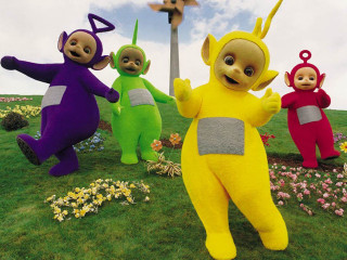 Costumed people field grass flowers - costume free wallpaper