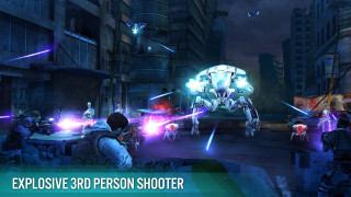Screenshot video game robot background - holography free wallpaper