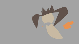 Woman crown bird shoulder gray - jagged free wallpaper