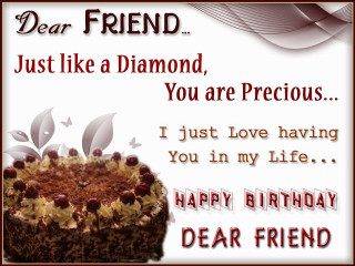 Birthday card cake diamond precious - a diamond free wallpaper