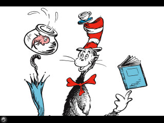 Cat hat book bird illustration - a book in free wallpaper
