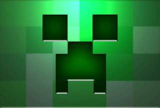 Green square face background squares - beeple free wallpaper