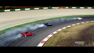 Racing cars smoke tires opposite - opposite free wallpaper