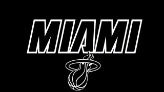 Miami heat logo black white 2 - wallpaper free wallpaper