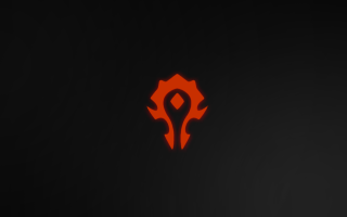 Red black logo glowing light - a red light in the middle of it free wallpaper