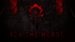 Dark red background horde demon - blender and photoshop free wallpaper