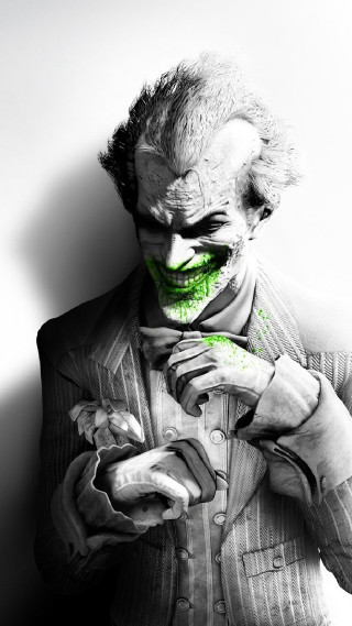 Joker green nose hair striped - striped free wallpaper