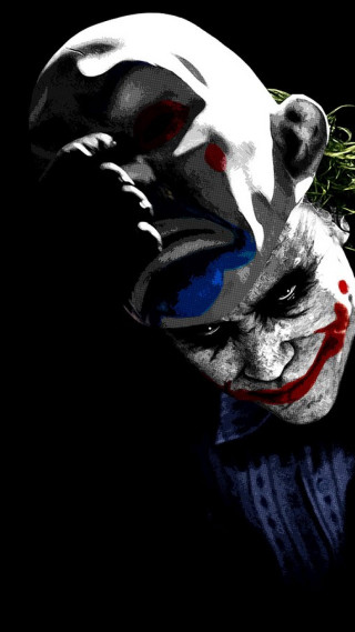 Clown mask tie knife plant - a green plant free wallpaper