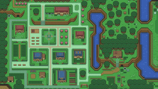 Park map river trees nature - city background free wallpaper