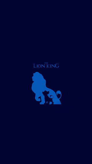 Blue lion king poster blue - a minimalist painting free wallpaper