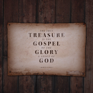 Wooden wall sign treasure gospel - true free wallpaper