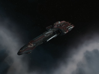 Spaceship flying sky clouds stars - a few star free wallpaper