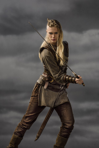 Woman costume sword cloudy dark - a cloudy day free wallpaper