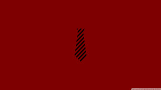 Red background black tie black - a minimalist painting free wallpaper