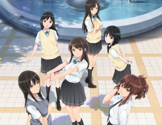 Girls school uniforms room tiled - a group of girls free wallpaper