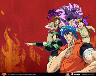 Anime characters red background illustration - red background free wallpaper