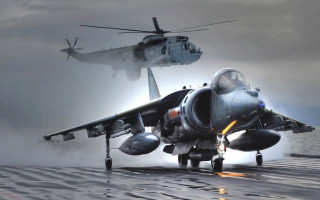 Military planes water helicopter background - over a body of water free wallpaper