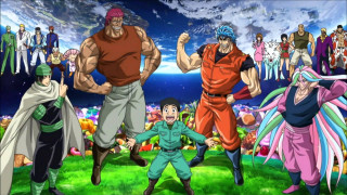 Anime characters field group man - a group of anime characters free wallpaper