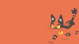 Cartoon cat yellow eyes black 2 - brom free wallpaper