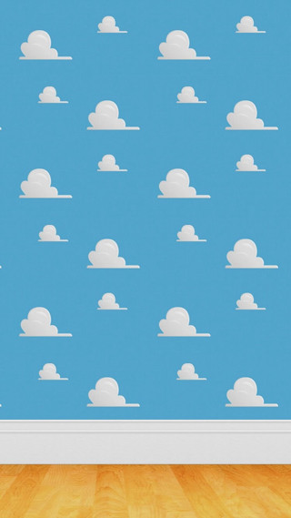 Sky wall room clouds background - a wall free wallpaper